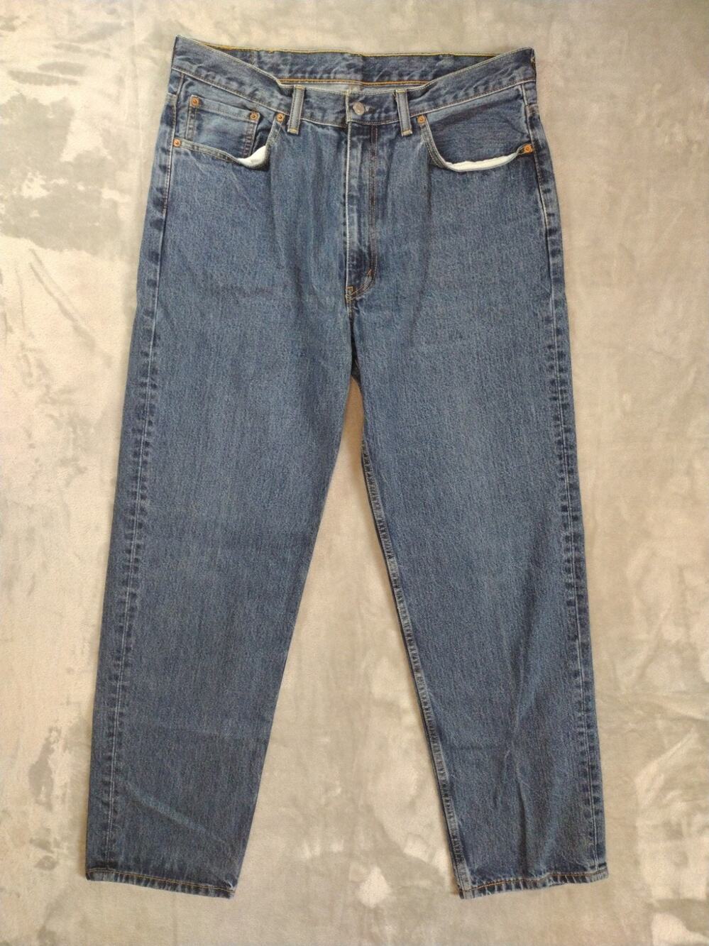 Levi's 550 Jeans Mens 38×34 Relaxed Fit Tapered Leg Med Wash Casual Americana